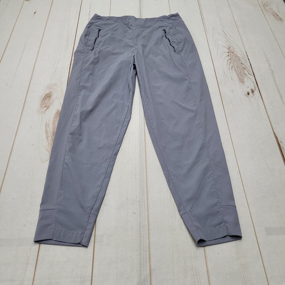 Athleta Trekkie North Jogger light blue ripstop gorpcore pants 8 hiking